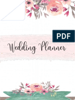 Printable Wedding Planner