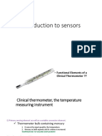 Sensors Characteristics