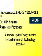 Lecture On Renewable Energy Sources