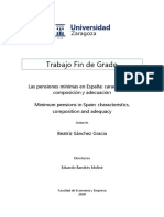 Las Pensiones Mínimas en España