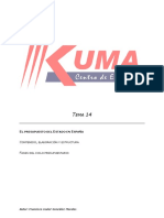 Tema 14 - El Presupuesto Del Estado en España