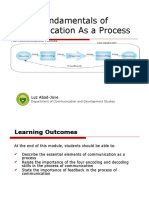 1fundamentals of Communication As A Process and System