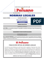 Normas Legales: Dición Xtraordinaria