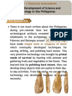 Chapter 1historical Development of Science and Technology in The Philippines