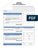 Evaluación de Simulacro de Emergencia