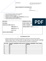 Prueba Aprendizajes Claves Ciencias Naturales Sexto Basico 2015