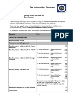 2019-09-27 - Bank Account Fee Information Document