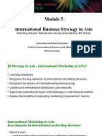 Module 5A International Business Strategy - International Marketing Strategies in APAC