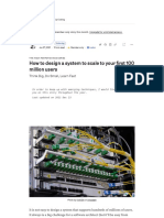 How To Design A System To Scale To Your First 100 Million Users - by Anh T. Dang - Level Up Coding