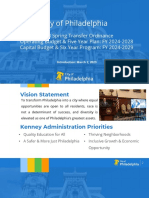 City of Philadelphia Operating and Capital Budget Presentation FY2024