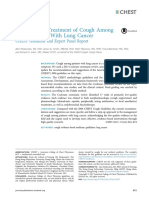 Symptomatic Treatment of Cough Among Adult Patients With Lung Cancer CHEST Guideline and Expert Panel Report