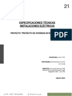 Especificaciones Técnicas