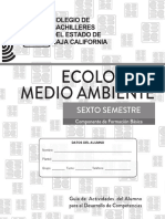 Ecología y Medio Ambiente Cuadernillo de Trabajo Baja California