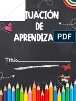 Situaciones de Aprendizaje Plantilla Tiza