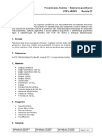 POP-LAB-003 Proc. Analítico - Matéria Insaponificável Rev 02