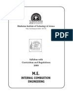 M. Tech. Internal Combustion Engineering