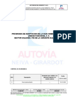 Programa de Adaptacion de La Guia Ambiental "Paga" Unidad Funcional 4-A Sector Saldaña - Fin de La Variante Guamo Norte