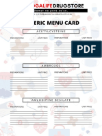 Generic Menu Card