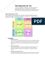 Swot and Etop Analysis of TCS