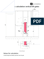 Hydrodynamic Calculation Vertical Lift Gates