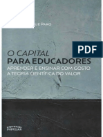 0 Vitor Henrique Paro - O Capital para Educadores Ou Aprender e Ensinar Com Gosto A Teoria Científica Do Valor-Expressão Popular (2022)