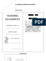 Semana Del 2 Al 4 de Marzo 2022 - Segundo