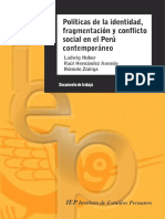 Políticas de La Identidad, Fragmentación y Conflicto Social en El Perú Contemporáneo