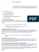 Q.4. Critically Analyze The Different Procedures of Hypothesis Testing. Ans. Procedure of Testing A Hypothesis