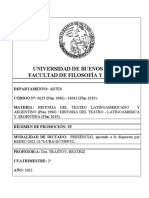 Historia Del Teatro - Latinoamérica y Argentina (Historia Del Teatro Latinoamericano y Argentino) - 2022