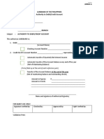 Authority To Debit - Credit Account ANNEX G