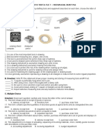 DIAGNOSTIC TEST in TLE 7 - Mechanical Drafting