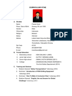 Curriculum Vitae Faesal Imam Update September 2022