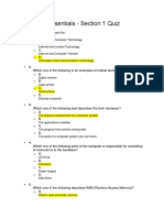 ICDL Computer Essentials - Answer-1