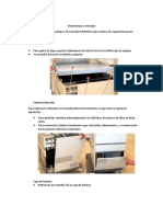 Desmontaje y Montaje de Maquina de Anestesia