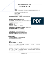 Acta de Recepción Mantenimiento Periódico