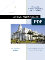 2022 First Semester Scheme Syllabus CV Stream Physics Cycle