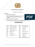 Escritura Dudosa