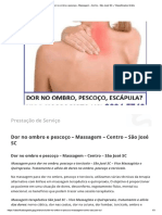 Dor No Ombro e Pescoço - Massagem - Centro - São José SC - Vico Massagista e Quiropraxia