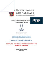 Actividad 3. - Unidad 1 La Actividad Del Estado y Sus Diferentes Funciones.