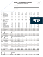 Estado de La Ejecucion Presupuestaria de Gastos: Documentos: Desde: Hasta: (Restricción Entidad: 905)