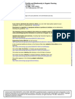 Mäder, Fliessbach Et Al. 2002 - Soil Fertility and Biodiversity