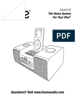 IHome IH5 Home System For Ipod Quick Start Guide en