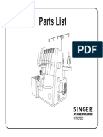 Singer 14T957DC Parts List