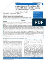 Low Back Pain During Pregnancy Prevalence, Risk Factors and Association With Daily Activities Among Pregnant Women in Urban Blantyre, Malawi