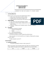 Mean of Discrete Variable LP