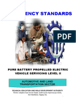 TESDA Competency Std. CS - Pure Battery Propelled Electric Vehicle Servicing Level II - Cherry Toralde