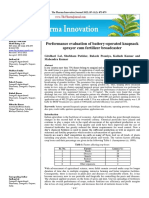 Performance Evaluation of Battery-Operated Knapsack Sprayer Cum Fertilizer Broadcaster