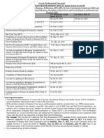 Academic Calendar For Full Time Programmes