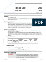 Inserto - VITROS Chemistry Products URIC Slides