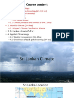 Sri Lankan Climate